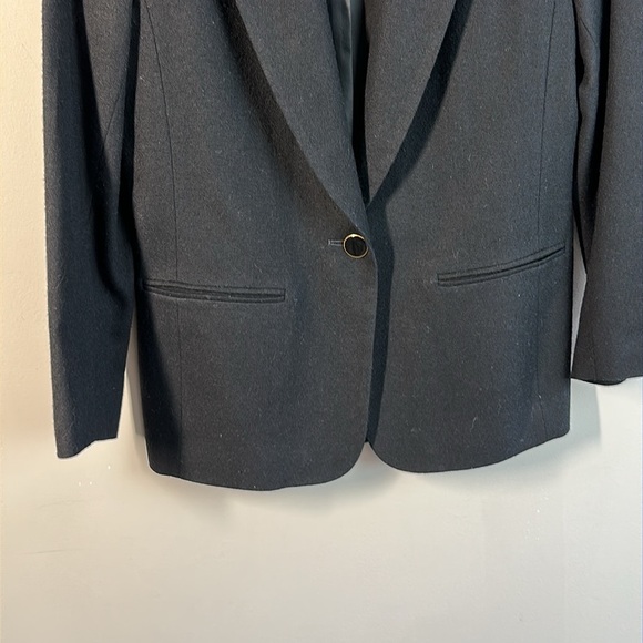 Vintage Pendleton Black 100% Virgin Wool Blazer Size 6 Petite - Picture 6 of 16